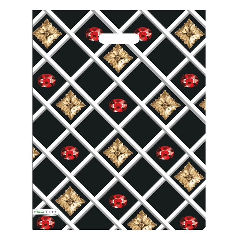 Пакет ПВД 37х46/30 мк, Рубин, ручка вырубная